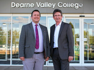John Connolly CEO of RNN Group and Martin Harrison, Principal and Chief Executive of Dearne Valley College