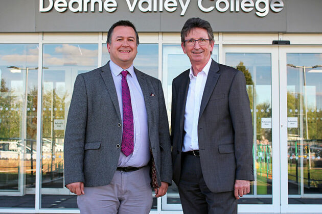 John Connolly CEO of RNN Group and Martin Harrison, Principal and Chief Executive of Dearne Valley College