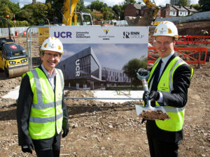 John Connolly and Chris Read at the groundbreaking ceremony.