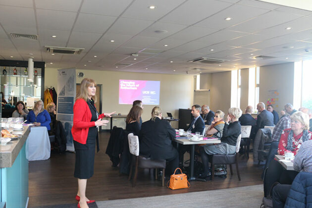 Rotherham Pioneers - Jackie Freeborn presenting to the Rotherham Pioneers