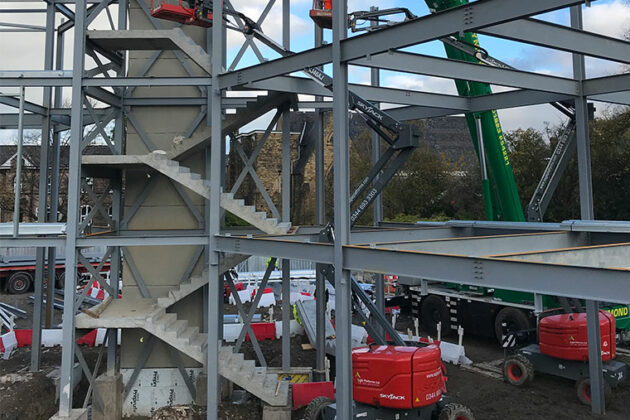Stair installation taking place at UCR site - image 2