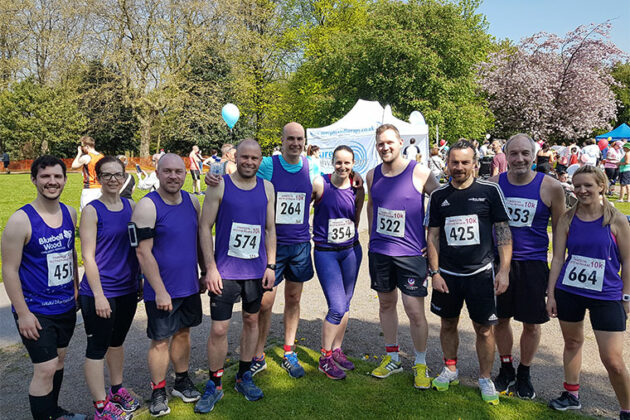 RNN Group staff pictured in their UCR running vests