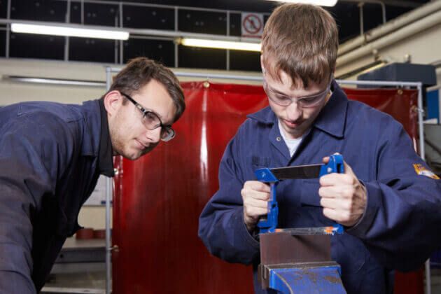 Engineering students using our state-of-the-art facilities during their course.