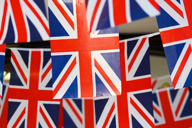 Union Jack flags