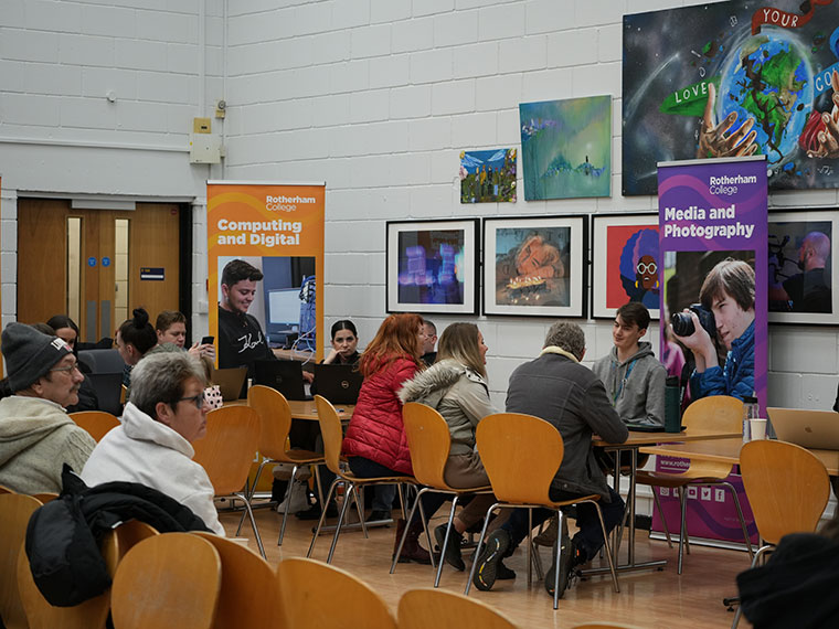 An open event at Rotherham College