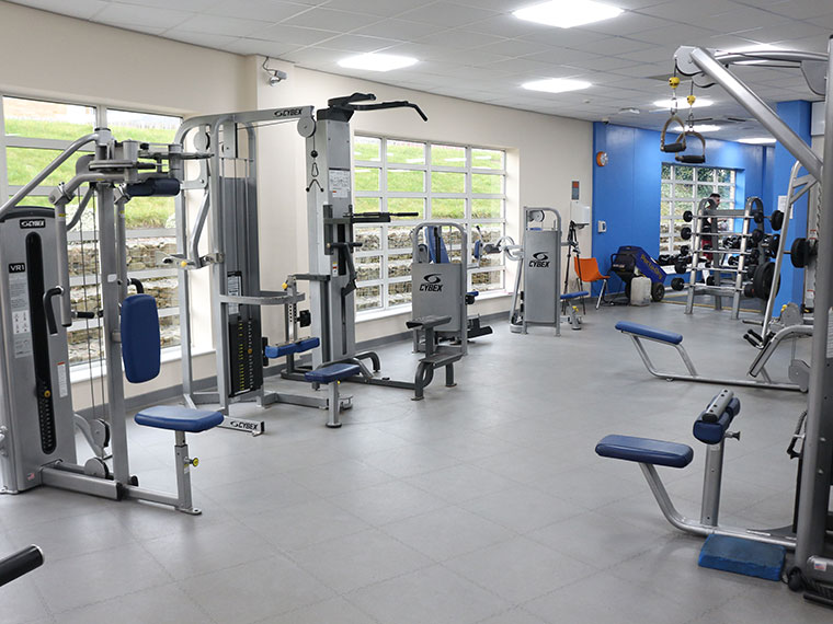 Inside the gym at DVC Sport