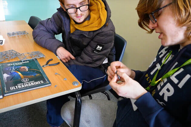 Students taking part in enrichment activities