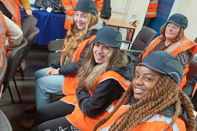 Female engineering students educational trip to visit Northern Trains Ltd