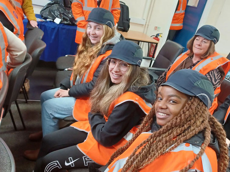 Female engineering students educational trip to visit Northern Trains Ltd