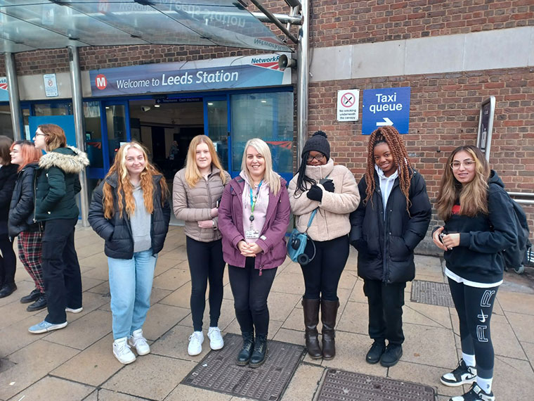 Female engineering students educational trip to visit Northern Trains Ltd