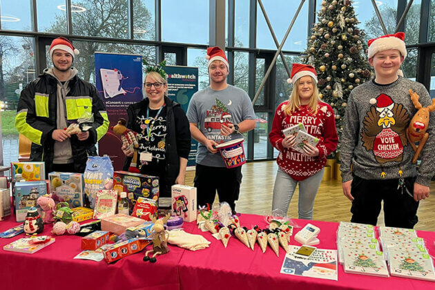 Engineering students from Rotherham College raising money for charity