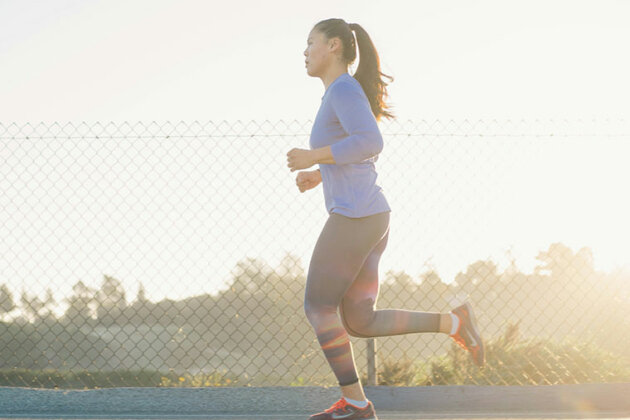 Female running