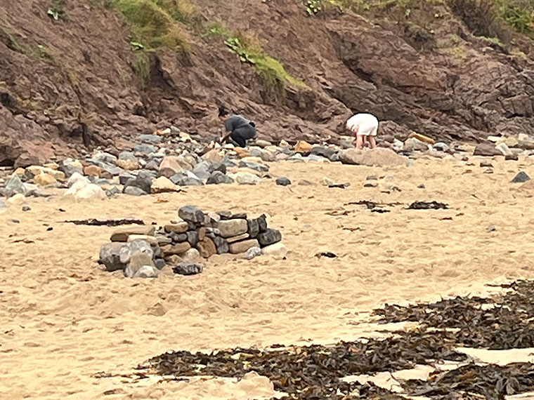 Andy Feast collecting fossils