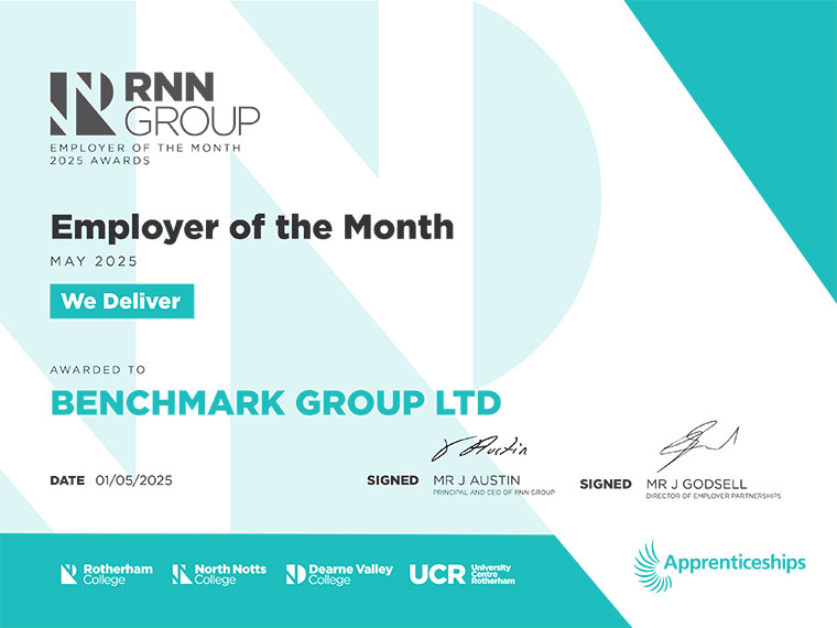 Employer of the Month - Benchmark Group Ltd (May 2025)