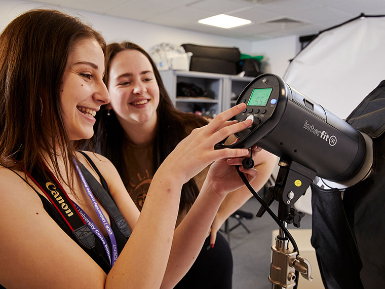 Media and Photography students at UCR