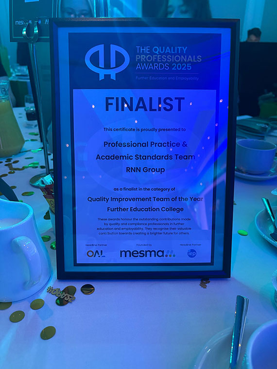 RNN Group Quality Awards Finalists 2025