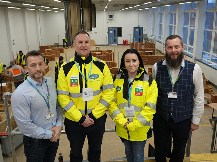 In the construction centre at Rotherham College