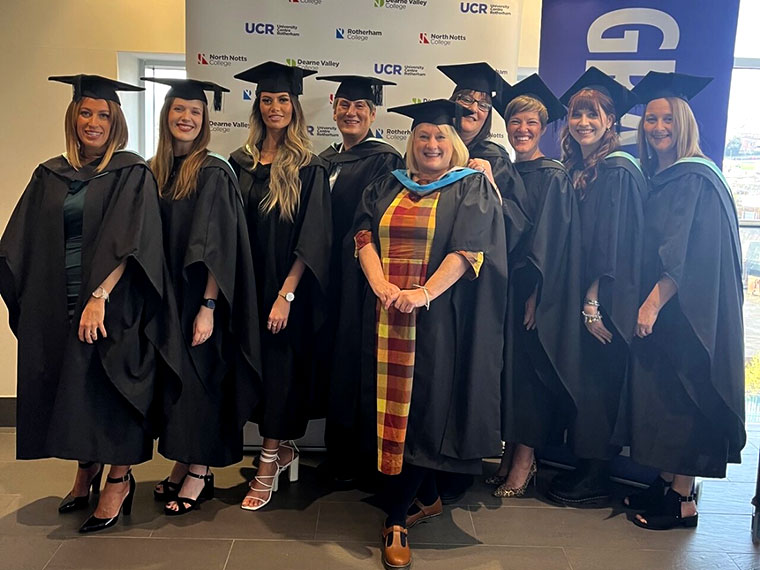 Students at their graduation ceremony
