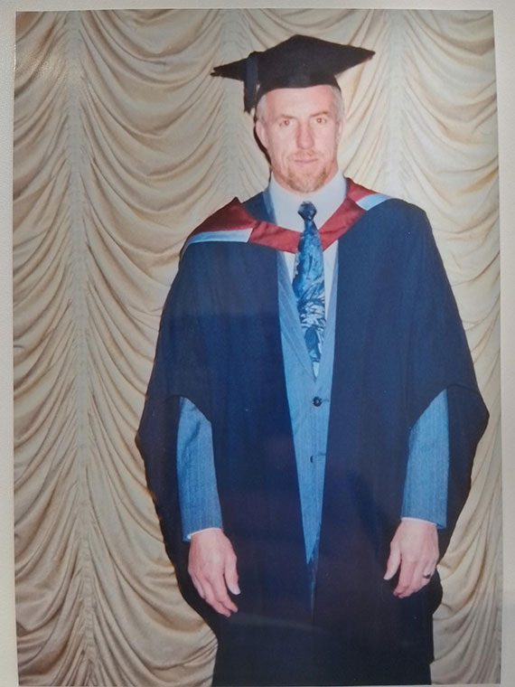 A photo of David Clarry GCSE Maths adult learner in his younger days