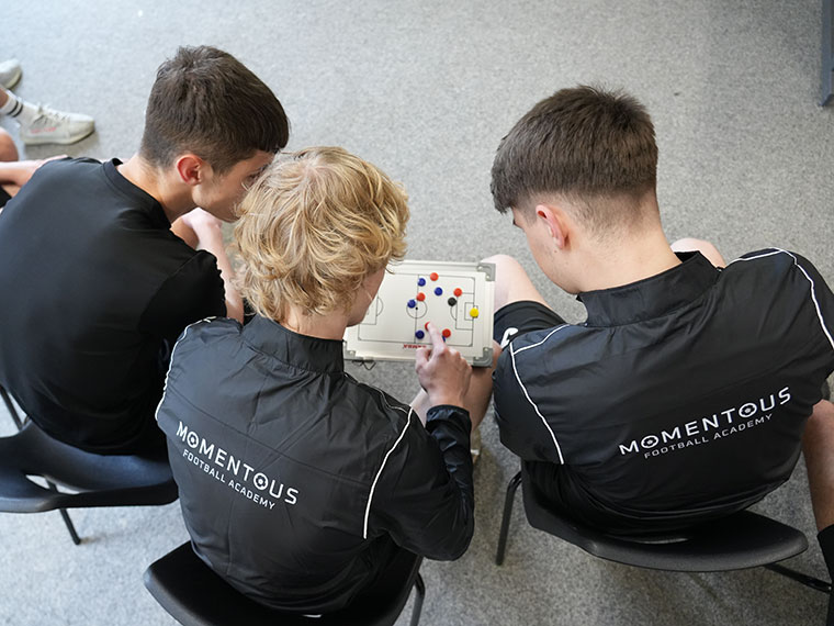 Momentous Football Academy students