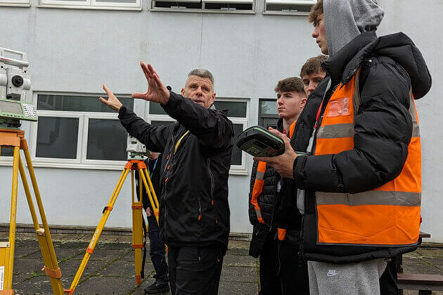 T Level Design, Surveying and Planning for Construction students