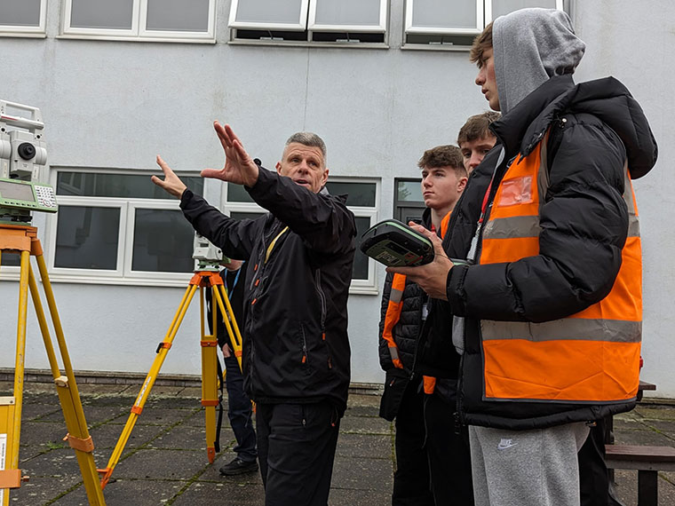 T Level Design, Surveying and Planning for Construction students
