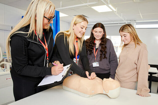 Students in our NNC health suite
