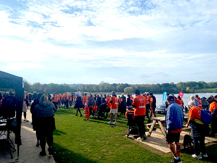 Starting the NHS Autumn Memory Walk 2025