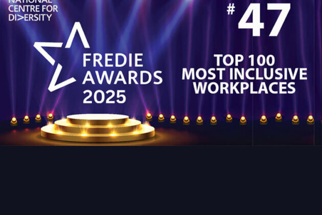 National Centre For Diversity FREDIE Awards 2025 #47 - Top 100 most inclusive workplaces