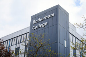 Rotherham College's Eastwood Building from the outside