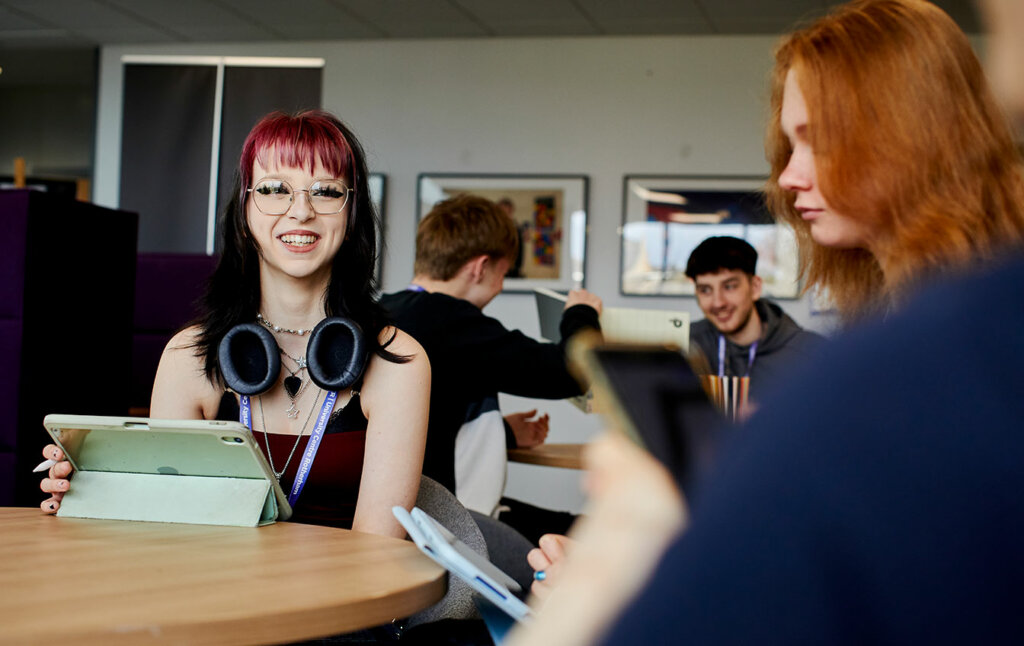 Students sat in a room at the UCR