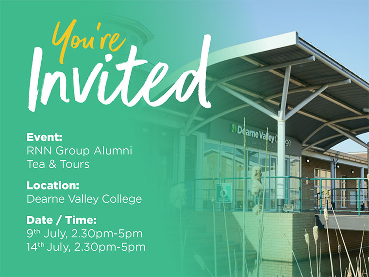 Dearne Valley College Alumni Postcard