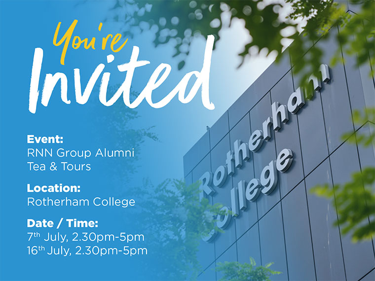 Rotherham College Alumni Postcard