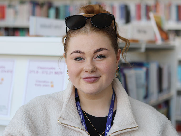 Headshot of Foundation Degree in Graphic Design student Rebecca
