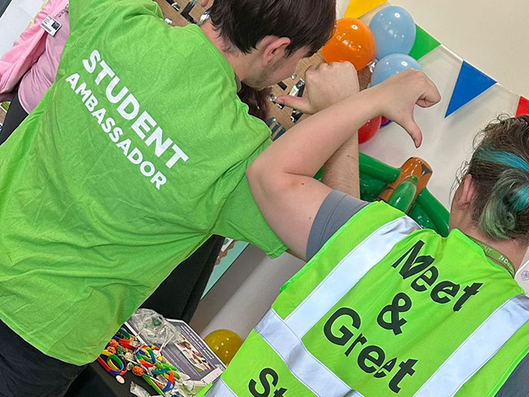 Student ambassadors at Dearne Valley College