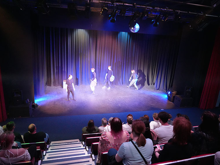 Rotherham College's creative showcase 2025 - Peforming Arts students on stage