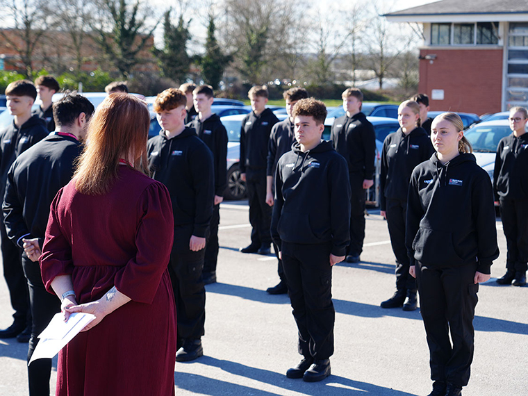 Protective Services drill at North Notts College