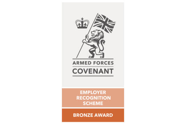 Armed Forces Covenant Bronze Award Proudly Supporting Those Who Serve