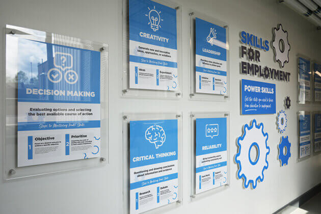 Skills For Employment wall