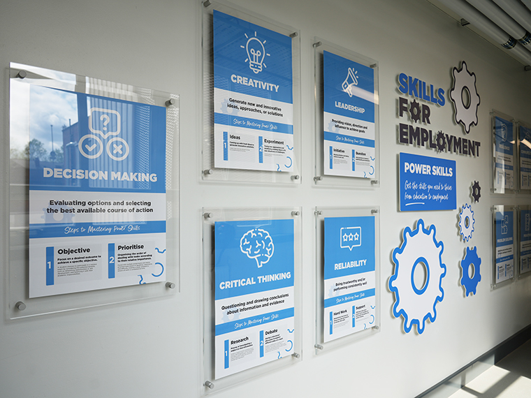 Skills For Employment wall
