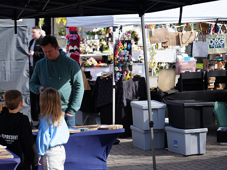 Stalls at the Easter Festival at DVC
